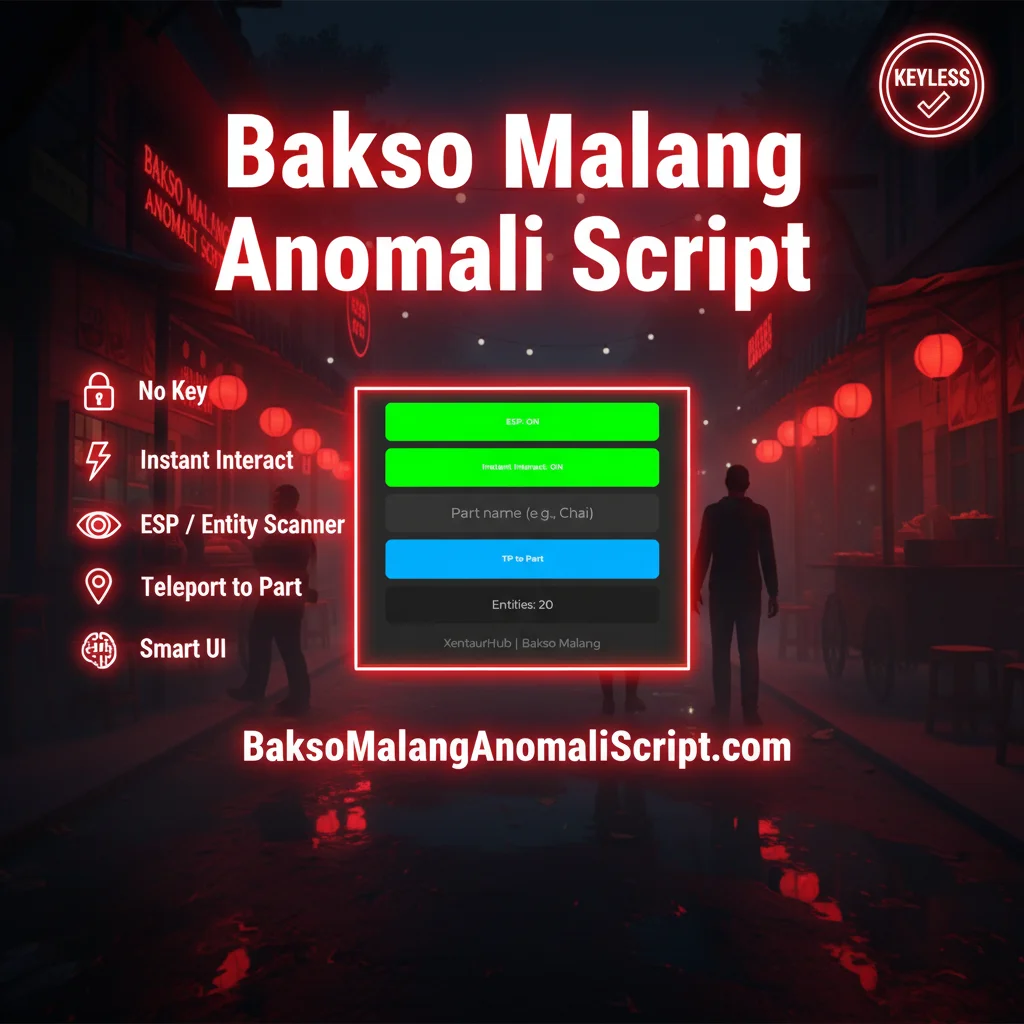 Bakso Malang Anomalies Script [Scary Horror] Roblox